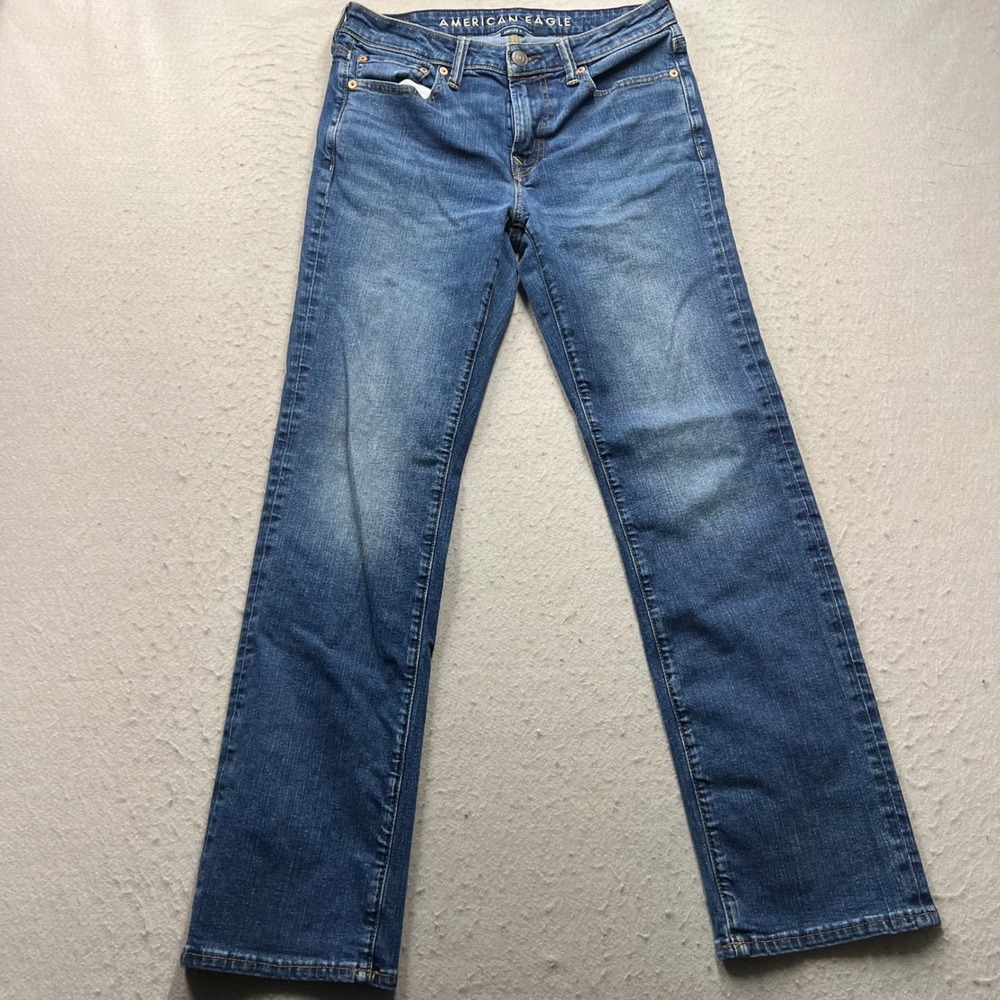 American Eagle Mens Original Bootcut Jeans 30x32 Medium Wash AirFlex+ 1793
